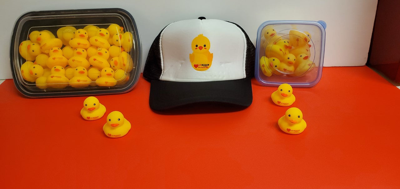 Heart UR 0lllllll0 Duck Trucker Hat