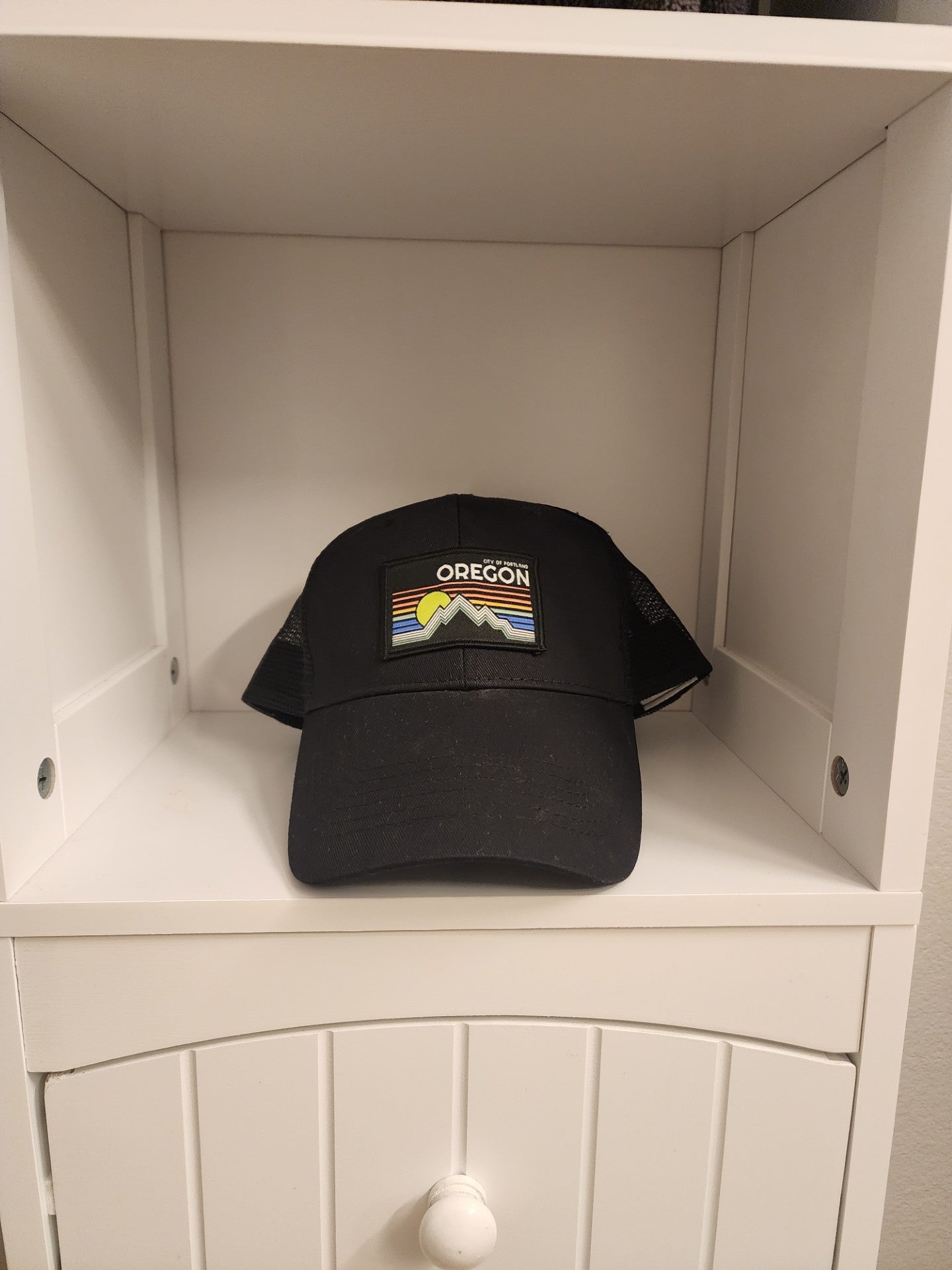 City Of Portland Oregon Black Snapback Hat