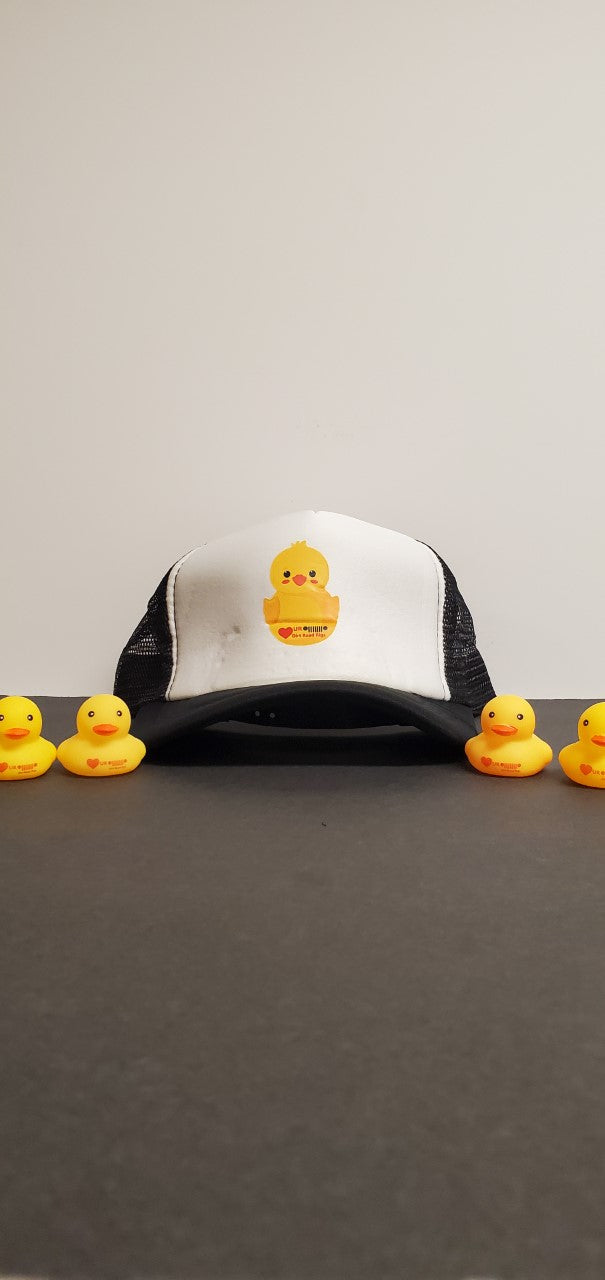 Heart UR 0lllllll0 Duck Trucker Hat