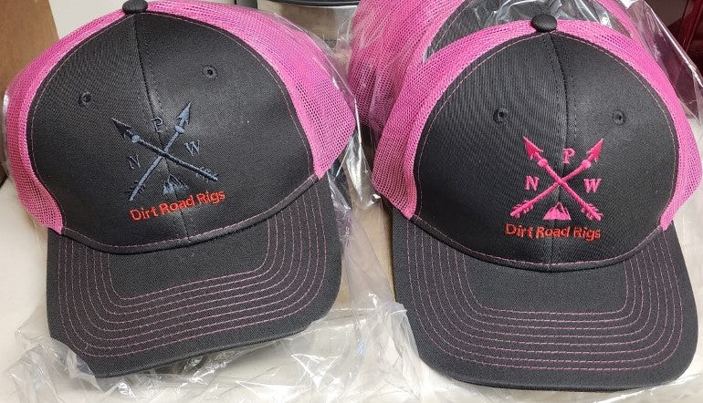 PNW Arrows In Pink Steel Gray/Neon Pink Snapback Trucker Hat